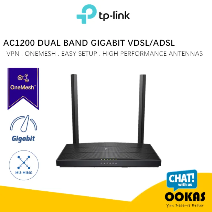 Tp Link Archer Vr400 V3 Onemesh Ac1200 5ghz Wireless Dual Band Streamyx Adsl2 Vdsl Modem Router Unifi Lite Lazada