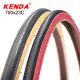 KENDA retro bicycle tires 700C road bike tire 700x23C ultralight 430g racing fixie bike tyres red yellow side 110PSI K191 yellow side tire. 