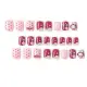 POP🔥🔥🔥Y2k Graffiti Square Short Fake Nails Art Lattice Press on False with Designs Set Gradient Nail Tips Kiss Display Clear Tipsy Stick. 