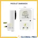 MINLITE 1120-L0 24Hour Segment Timer Switch PlugIn Timer Switch Analog with Light Indicator Malaysia Plug MAX LOAD 3120W. 
