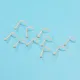 10 Pcs/lot 20G Bioflex Clear Nose Rings Retainer L-Shaped Nose Screw Studs Skin Color Nose Bone Pins 2mm Ball Nostril Piercings Body Jewelry. 