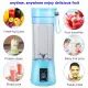 ZSB 380ml Portable Blender Z-SME-DAPB420 | Rechargeable USB Blender | Random Colour | Blender with 3 Months Warranty. 