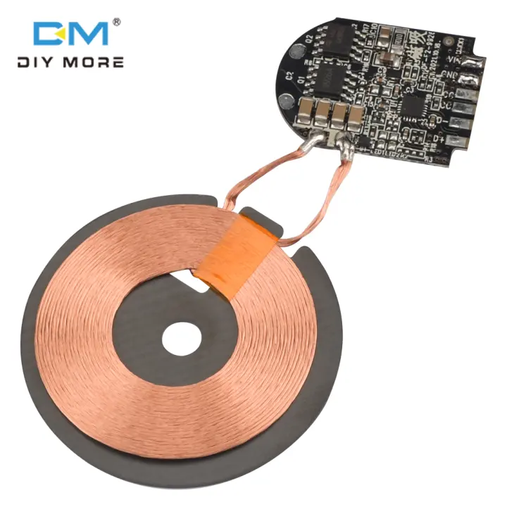 diymore 15WHigh Power Wireless Charger Module Wireless Charger Transmitter Module PCBA Board Coil Support PD Fast Charging  5V2A/9V   Apple 12/13/14/15 with pop-up window