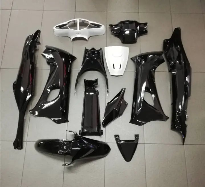 Modenas Mr1 Cover Set Colour White Black Lazada