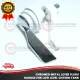 CHROMED METAL LEVER FLUSH HANDLE FOR LOW LEVEL CISTERN TANK PEMULAS JAMBAN HANDLE. 