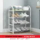 KENZZO : Max Multi Layer Shoes Rack Storage Organizer Space Saving Stackable Shoe Shelf / Rak Kasut Murah/Blue Dot. 