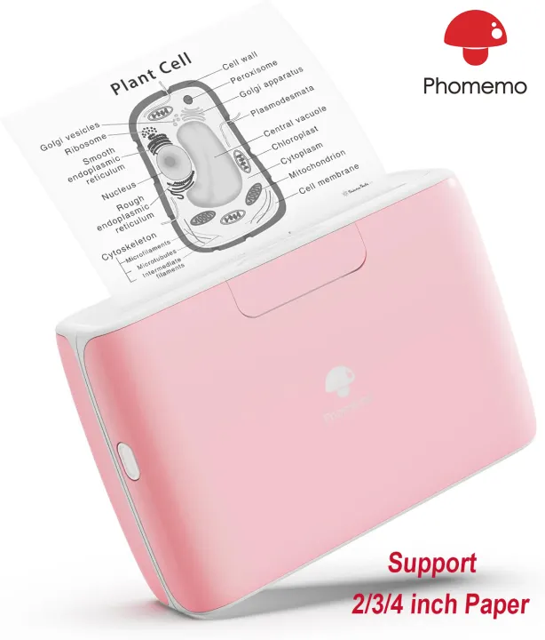Phomemo M04S Portable Inkless Printer- Bluetooth Thermal Printer Sticker Printer, Support 2/3/4 inch Printing Width, 300dpi, Compatible with iOS+Android, Ideal for Documents, Notes, Label, Sticker
