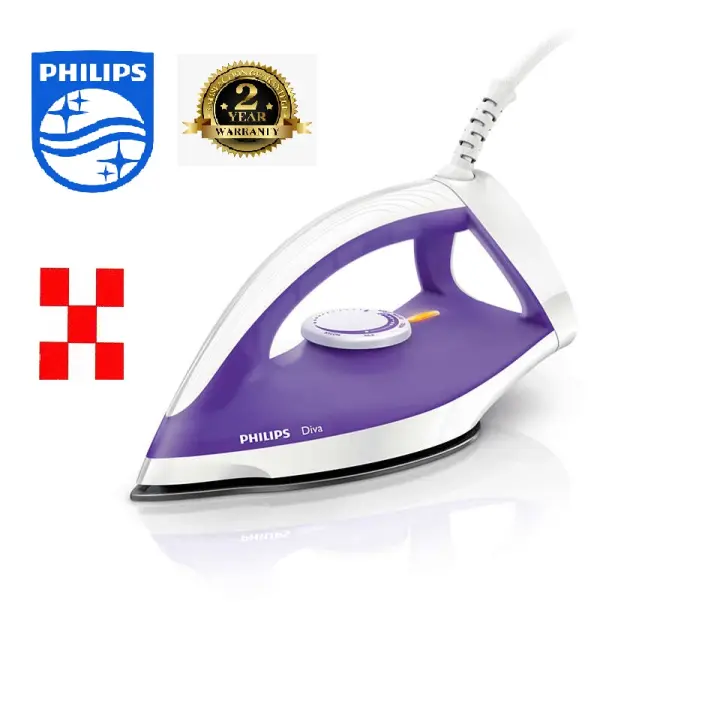 With Bubble Wrap Philips 1200 Watts Non Stick Soleplate Coating Dry Iron Gc122 Seterika Plat Tidak Melekat Philips 飞利浦干熨斗 Lazada