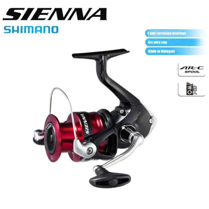 Shimano Sienna 1000 4000 Spinning Fishing Reel 3 1bb With Aluminum Spool M Compact Body Spinning Fishing Reel Road Fishing 100 Original Lazada Singapore