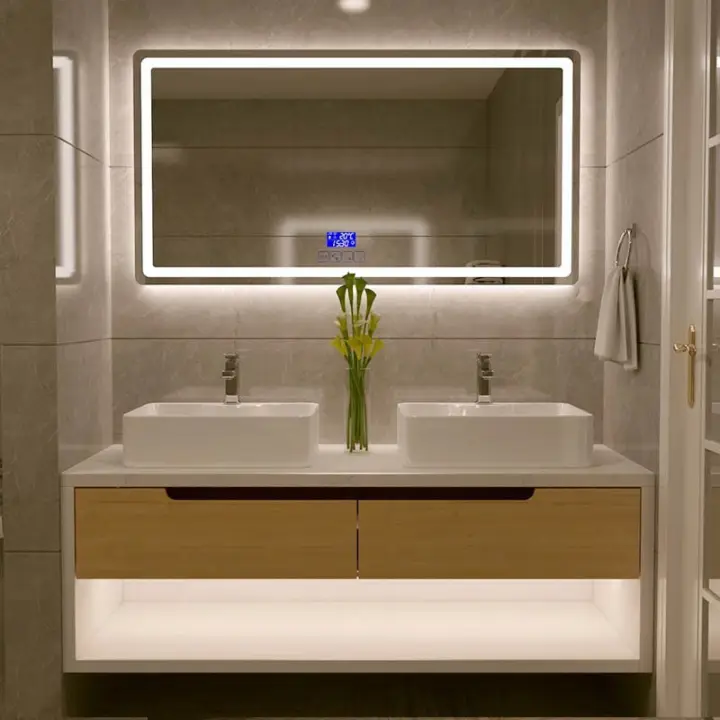 Vanity Mirror With Led Lights And, Bathroom Mirror With Led Lights And Bluetooth