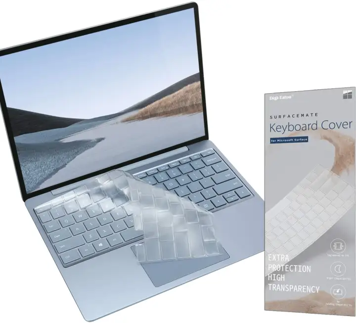 Keyboard Cover for Microsoft Surface Laptop 5, Pro 7, Laptop Go 3/2/1, Book 3, Premium Ultra Thin High Transparency Protector Skin