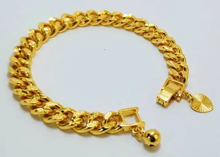 Rantai Tangan 8mm Emas Korea 24k Gold Plated Lazada