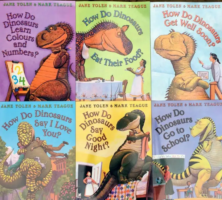 How Do Dinosaurs 6 Books Set Dino Picture Illustrated Books Early Learning For Children English Cognitive Story Books Kindergarten Kids Reading Book Lazada Singapore