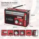 X-BASS RECHARGEABLE BLUETOOTH MP3 PLAYER TF SD CARD USB FM AM PORTABLE RADIO SPEAKER WITH HANDLE LED TORCHLIGHT FLASHLIGHT 收音机. 