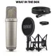 RODE NT1 5th Generation Large-diaphragm Studio Condenser Microphone with XLR and USB Outputs Shock Mount and Pop Filter. 