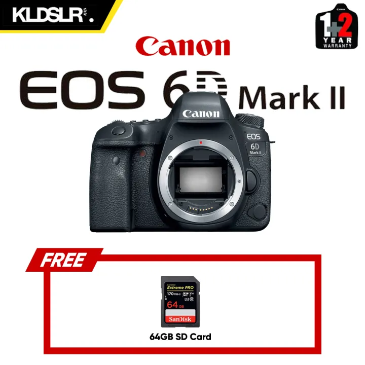 Interchangeable Lens Cameras Eos 6d Mark Ii Kit Ef 24 70mm F 4l Is Usm Canon Malaysia