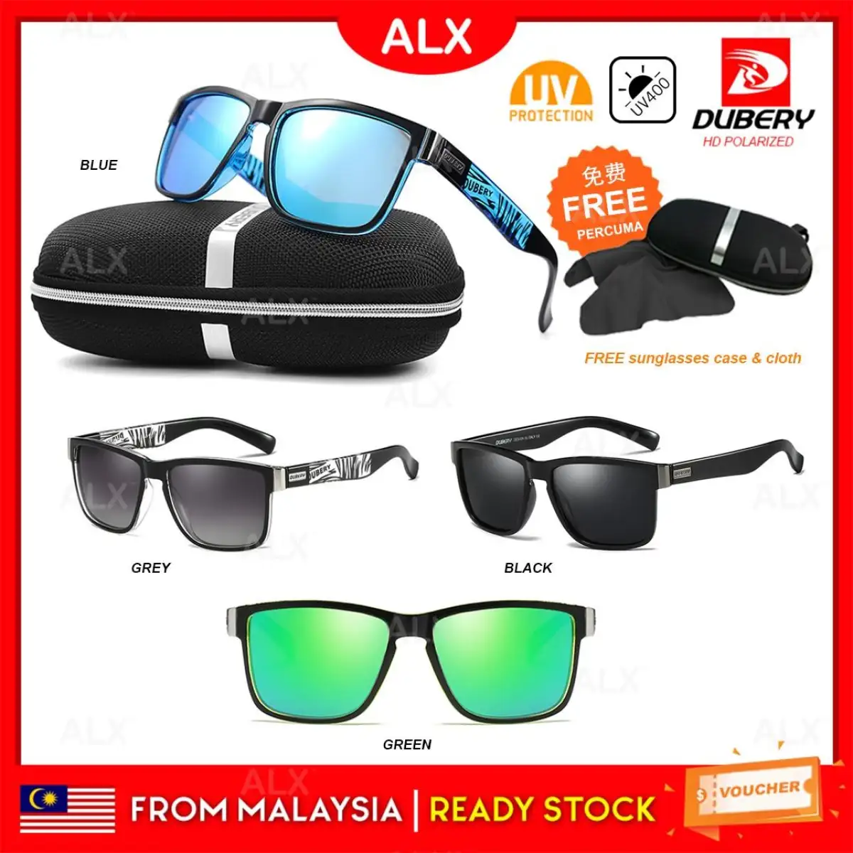 Alx Borong Malaysia Malaysia Classic Frame Uv400 Polarized Men Women Uv Protection Driving Sunglasses Sports Cycling Outdoor Glasses Spek Cermin Mata Hitam Lelaki Perempuan Fesyen Cantik Gaya D518 Lazada