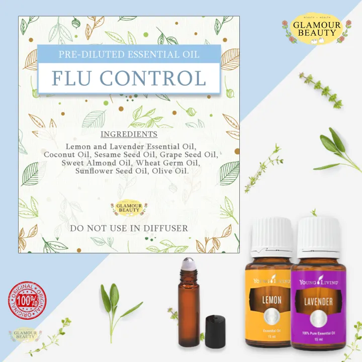 Flu Control Original Diluted Essential Oil Blend Roller On 10ml Lazada