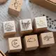 Vintage Planet Sunrise Moon Star Cloud Stamp DIY Wooden Rubber Stamps for Scrapbooking Stationery Scrapbooking. 