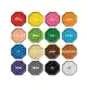 Aqua beads polygon beads 16 colors set. 