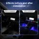 SEAMETAL Car Ambient Lighting Kit RGB LED Strip Light USB Plug Interior Atmosphere Lamp APP Remote Control. 