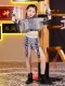 LOLANTA Girls ชุดเต้นเพลงแจ๊สชุดสตรีทโมเดิร์นชุดแฟชั่นเด็ก Glitter สีเงินเลื่อมเสื้อครอปและกางเกงขาสั้นเด็กฮิปฮอปแดนซ์ชุดสวมใส่แสดงบนเวที. 