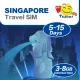 Happy Singapore SIM Card - 3-15 Days 1-8GB Unlimited Data Prepaid Travel SIM (5G/4G). 