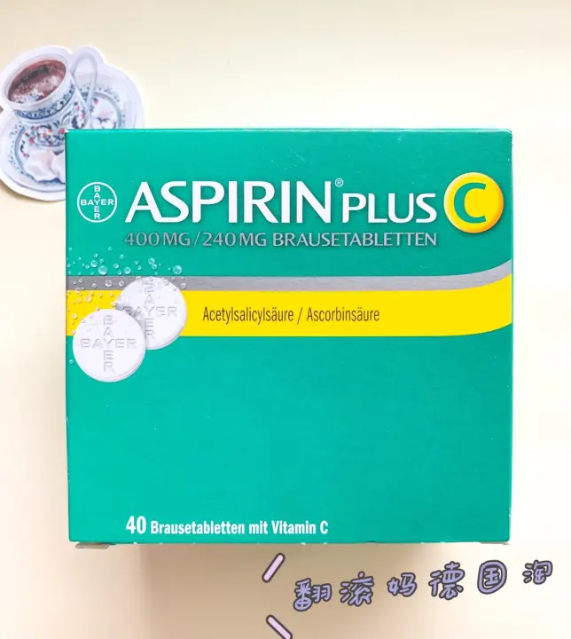 Germany's Bayer Aspirin Vitamin C Effervescent Tablets Bayer Aspirin Plus C 40 Sheets