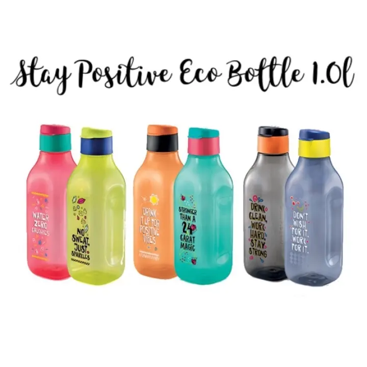 Tupperware Stay Positive Eco Bottle 1.0L (2pcs)