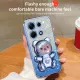 For Infinix Zero 30 4G 5G X6731 X6731B Smart 7 HD X6515 X6516 Tecno Spark Go 2023 Tecno POP 7 Pro BF7n BF6 BF7 BF7h Case With Teddy Bear Quicksand Colored Bead Three-dimensional Bracket. 