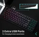 Royal Kludge RK92 2.4Ghz Wireless/Bluetooth/Wired Mechanical Keyboard, 92 Keys 3 Modes Connectable Hot Swappable Gaming Keyboard. 