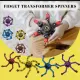 [Ready Stock] Colourful Transformer Fidget Spinner. 