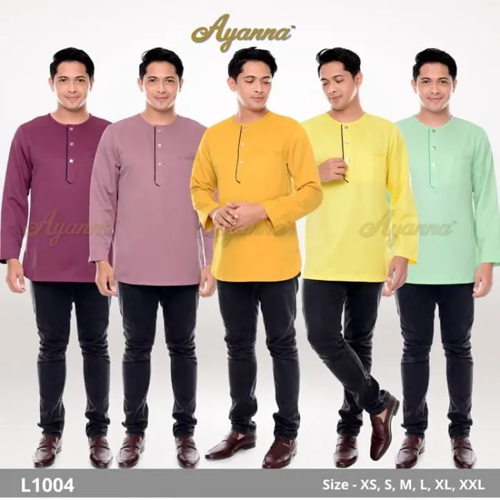 Ready Stock Adha Kurta Lelaki Baju Raya Melayu Muslim Fashion Wear Ayah  Budak Man Boy Kids Child Children Modern F009-1