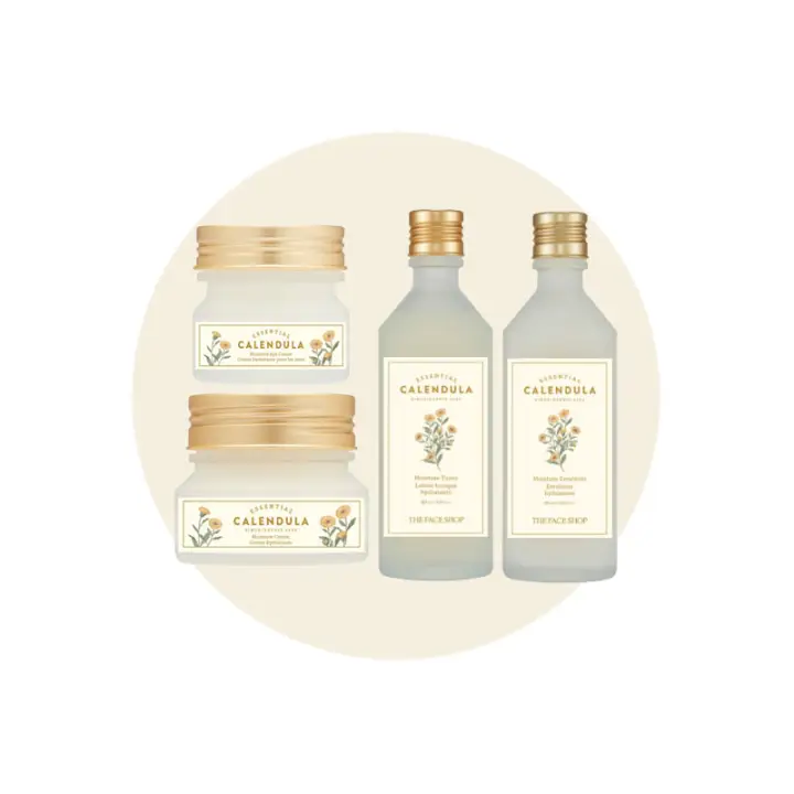 [The Face Shop] Calendula Essential Moisture Toner / Emulsion / Cream / Eye Cream
