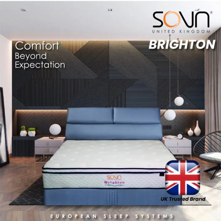 Ready Stock Sovn Brighton Spring Mattress 11 5inch Single Super Single Queen King Available Lazada