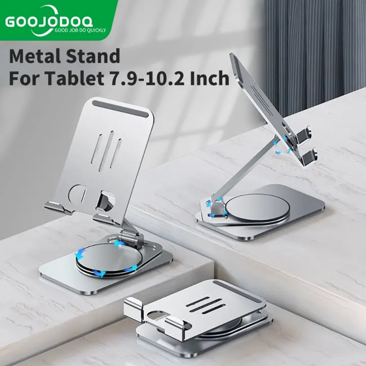 GOOJODOQ Tablet Phone Stand Holder For iPad Pro 11 10th 10.2 7th 8th 9th Gen 360 degree rotatable for ipad Adjusstable Metal soporte tablet phone