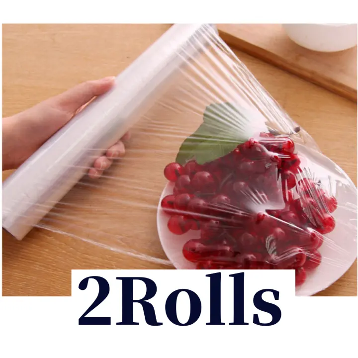 Ready Stock 2 Rolls Gulungan Plastik Pembungkus Makanan Food Wrapping Plastic X 2 Rolls Lazada