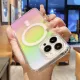 CrashStar MagSafe Colorful Transparent Shockproof Hard Phone Case For iPhone 15 14 Pro Max Plus 13 12 11 Pro Max Wireless Charging Fashion Luxury Clear Phone Casing Laser Aurora Phone Cover Shell Hot Sale. 