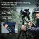 SmallRig 73" Video Tripod Kit with Pan Tilt Fluid Head for Vertical/Horizontal Shooting Max Load 15kg for Camcorder Mirrorless DSLR CT195 4307. 