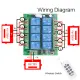 WenQia DC 12V 10A 8CH Relay Receiver Module RF 433MHz Wireless Remote Control Switch Transmitter. 