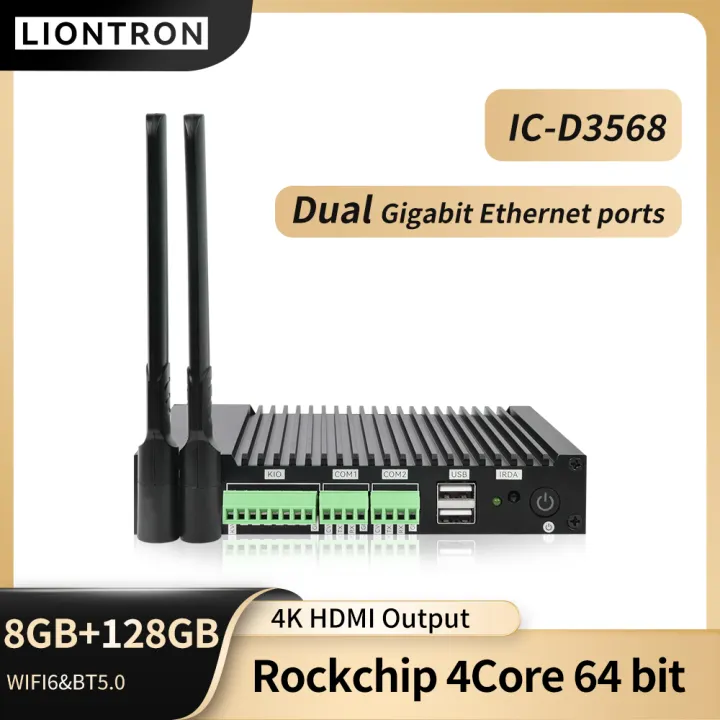 Liontron Android Mini PC Rockchip RK3568 USB3.0 OTG WiFi6 up to 256GB ROM Embedded pc Main Board Set for Vending machine