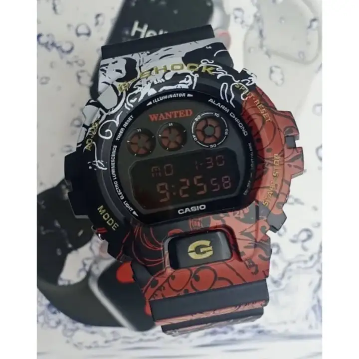 Casio G Shocks X One Piece Edition Dw6900 Op3a Mens Casual Watch Lazada