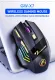 IMICE GW-X7 7 Key Double Click Free 2.4G Silent Rechargeable Dazzle Breath Light Wireless Gaming Mouse. 