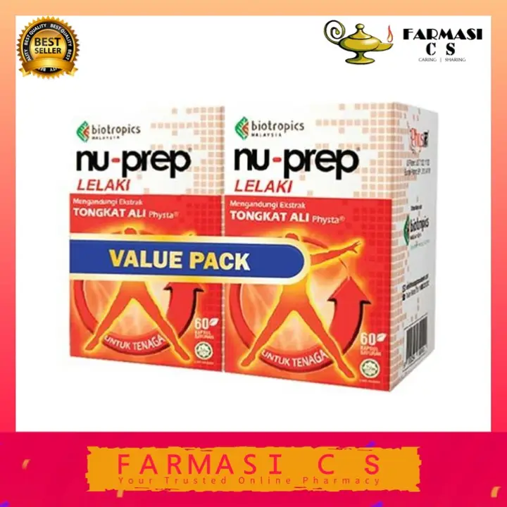 Nu Prep Lelaki Tongkat Ali 60s X 2 Bottles Twin Exp 08 2023 Nu Prep Lazada