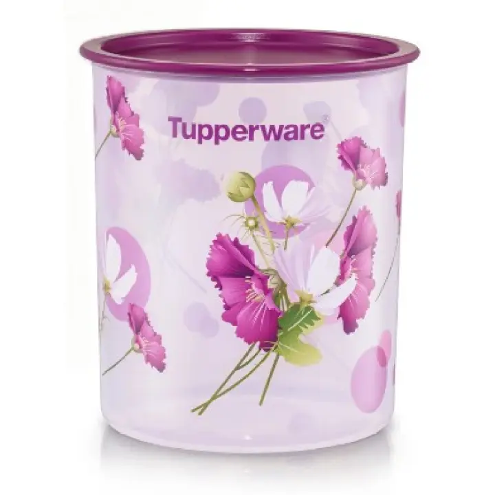 Original TUPPERWARE Royale Bloom One Touch Canister Small / Bekas Kuih Raya 2.0L