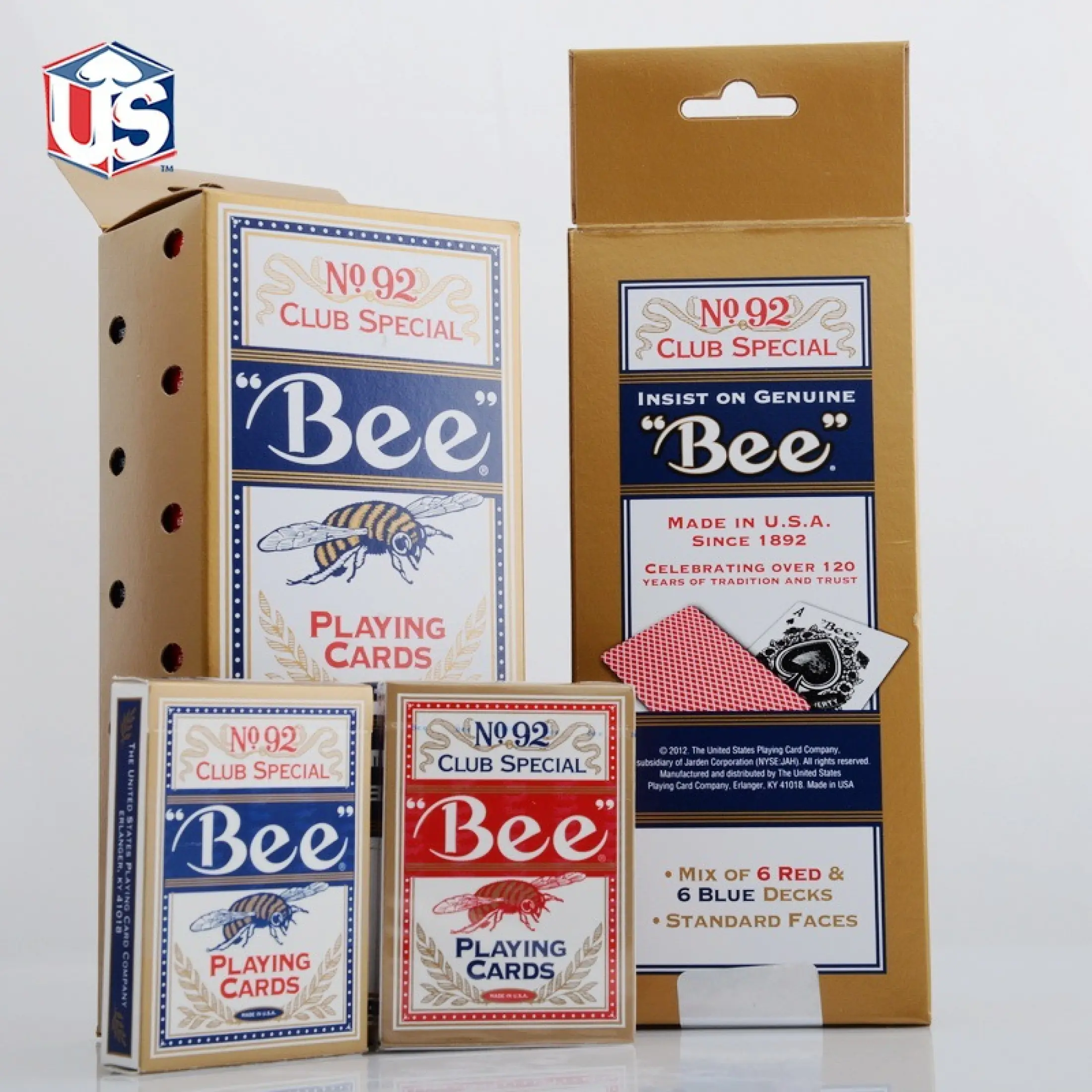 Usa Original Bee Standard Index Playing Cards No 92 Club Special Deck Poker Magic Card Games Mgaic Tricks Props Lazada Singapore