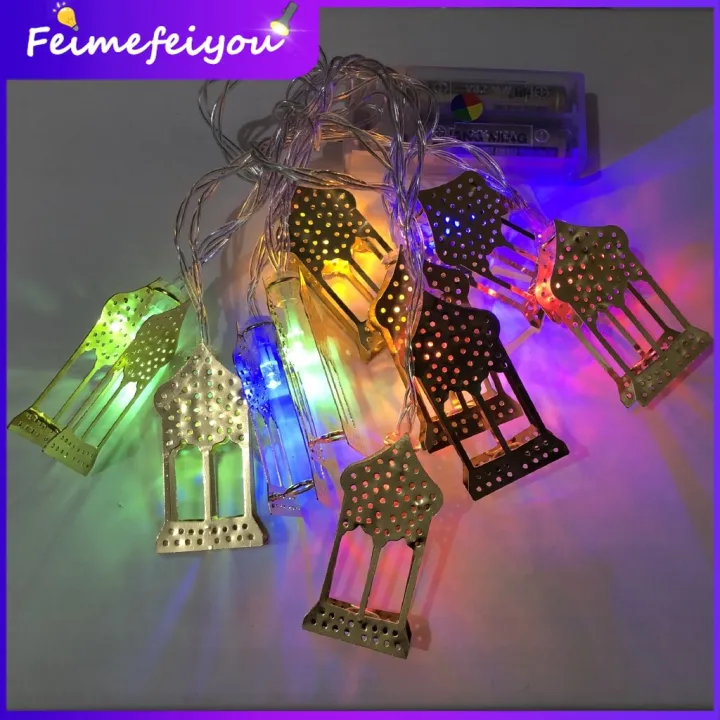 Ramadan Decoration Lampu Raya Lampu Kelip Kelip Raya Warna Warni Panjang Pelita Hari Raya Decoration Lampu