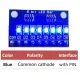 diymore diymore Blue/Red Common Anode/Cathode 3-24V 8-Bit LED Strip DC 3-24V Suitable for Connecting Arduiuo UNO Mini Nano Mega2560 DUE Breadboard MCU (AVR STM32 ARM7 ARM9 ARM10 ARM11 PIC C8051 STC MSP430 FPGA/CPLD. 