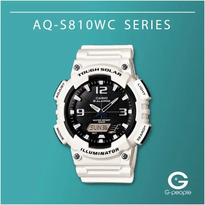 CASIO AQ-S810WC-7AVDF / AQ-S810WC-7AVD / AQ-S810WC-7AV / AQ-S810WC-7A / AQ-S810WC-7 / AQ-S810WC  SOLAR POWERED WATCH 100% ORIGINAL