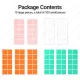 JEYI 100-Pack Thermal Conductive Silicone Pads, M.2 SSD NVMe NGFF Thermal Pad for PC Laptop Heatsink/GPU/CPU/LED Graphics Card. 